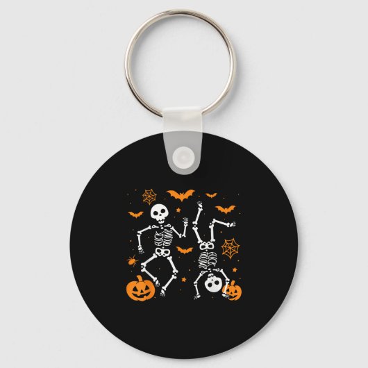 Trump Halloween Skelet Grappig Sleutelhanger (Voorkant)
