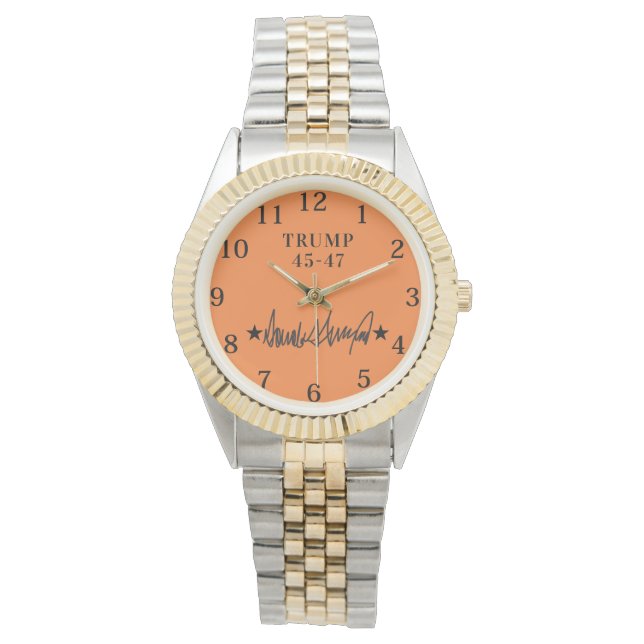 trump handtekening 45-47 eWatch horloge (Voorkant)