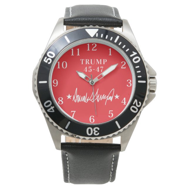 trump handtekening 45-47 eWatch horloge (Voorkant)