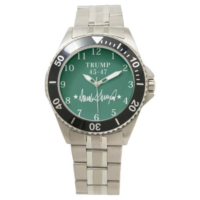 trump handtekening 45-47 eWatch horloge (Voorkant)