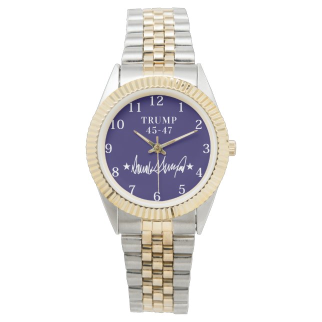 trump handtekening 45-47 eWatch horloge (Voorkant)