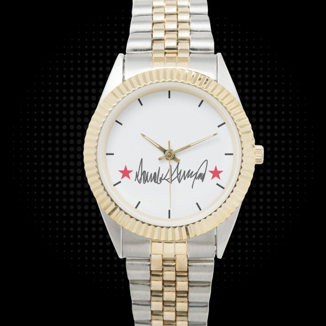Trump Handtekening Beste Cadeau Horloge (Creator heeft geüpload)