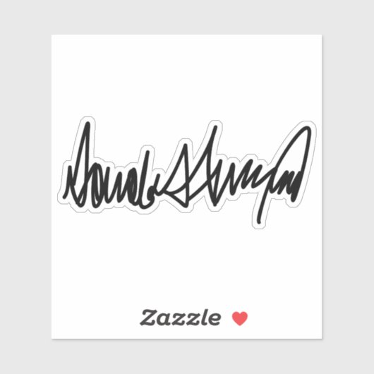 Trump-handtekening Decal Sticker (Vel)