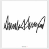 Trump-handtekening Decal Sticker (Vel)