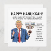 Trump Hanukkah  Feestdagenkaart (Voorkant / Achterkant)