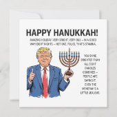 Trump Hanukkah  Feestdagenkaart (Voorkant)