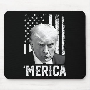 Trump Happy 4th van juli Trump Amerikaanse vlag ge Muismat