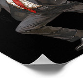 Trump Happy 4th van juli Trump Amerikaanse vlag ge Poster (Hoek)