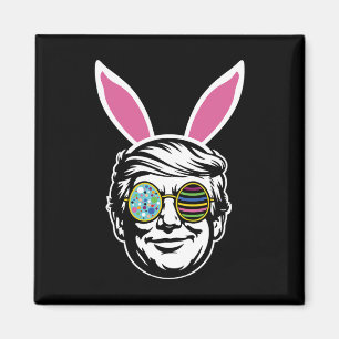Trump Happy Pasen Konijn Eierjacht Lente Grappig H Magneet
