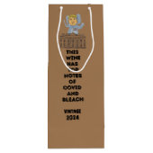 Trump Harris Kennedy Biden grappige leuke verkiezi Wijn Cadeautas (Achterkant)