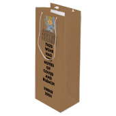 Trump Harris Kennedy Biden grappige leuke verkiezi Wijn Cadeautas (Voorkant Gekanteld)