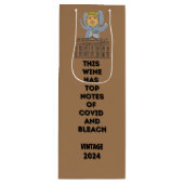 Trump Harris Kennedy Biden grappige leuke verkiezi Wijn Cadeautas (Voorkant)