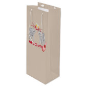 Trump Harris Kennedy Biden grappige schattige olif Wijn Cadeautas (Voorkant Gekanteld)