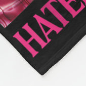 Trump Haters Gonna Hate, Grappig Trump Roze 2024 Fleece Deken (Hoek)