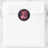 Trump-haters zullen haten ronde sticker (Tas)