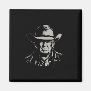 Trump Head Cowboy USA 2024 Stemming US Maga 1 Magneet