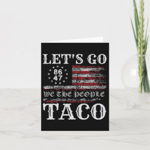 Trump heeft altijd kippen uit laten gaan taco grap kaart