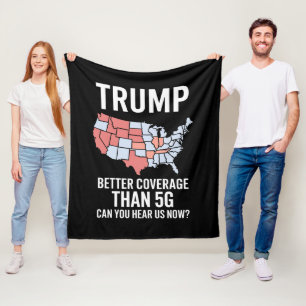 Trump heeft betere dekking dan 5G Kun je ons nu ho Fleece Deken