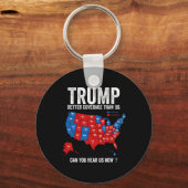 Trump heeft betere dekking dan 5G Trump Save Ameri Sleutelhanger (Voorkant)