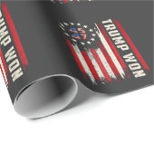 Trump heeft de inauguratie van de Amerikaanse vlag Cadeaupapier (Rol Hoek)