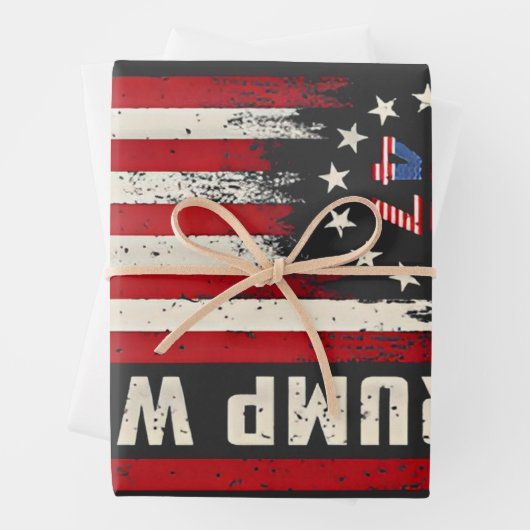 Trump heeft de inauguratie van de Amerikaanse vlag Inpakpapier Vel (In situ)