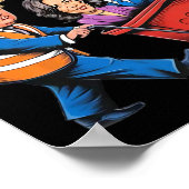 Trump heeft de tijd genomen om de vuilnisbak uit t poster (Hoek)