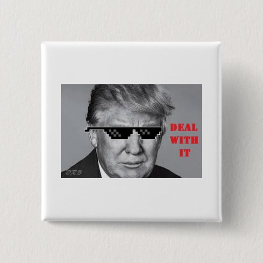 Trump heeft de toets vierkante button 5,1 cm (Voorkant)