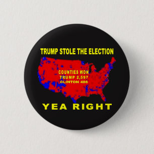 TRUMP HEEFT DE VERKIEZINGEN GESTOLEN RONDE BUTTON 5,7 CM