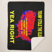 TRUMP HEEFT DE VERKIEZINGEN GESTOLEN SHERPA DEKEN (Voorkant)