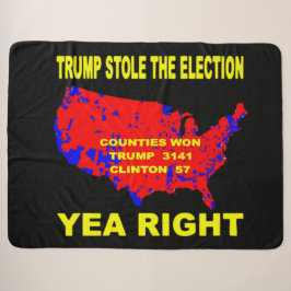 TRUMP HEEFT DE VERKIEZINGEN GESTOLEN SHERPA DEKEN
