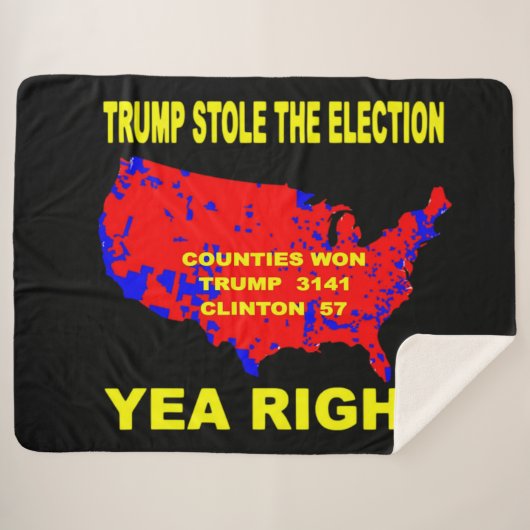 TRUMP HEEFT DE VERKIEZINGEN GESTOLEN SHERPA DEKEN (Voorkant (horizontaal))