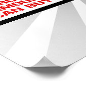 Trump heeft geen geld om je te kopen. poster (Hoek)