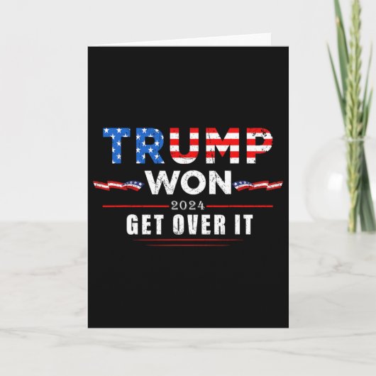 Trump Heeft Gewonnen Accepteer Het 2025 2 Kaart (Voorkant)