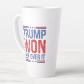 Trump Heeft Gewonnen Kom Er Overheen Latte Mok (Linkerhoek)