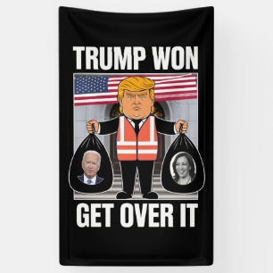 Trump Heeft Gewonnen Kom Er Overheen Maga Heeft Ve Spandoek