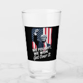 Trump Heeft Gewonnen Kom Er Overheen Trump Overwin Glas (Voorkant)
