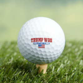 Trump heeft gewonnen, laat maar komen golfballen