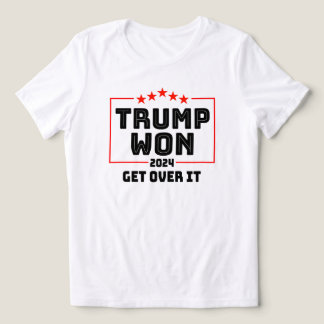 Trump heeft gewonnen om er overheen te komen - maa Tri-Blend shirt