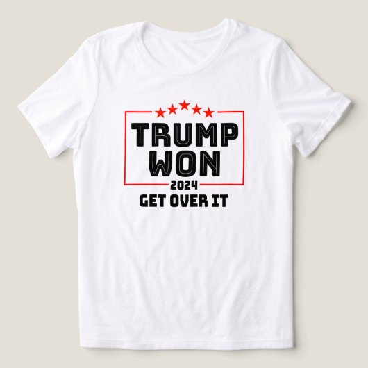 Trump heeft gewonnen om er overheen te komen - maa Tri-Blend shirt (Design voorkant)