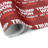 Trump heeft gewonnen | Trump 2024 Cadeaupapier (Rol Hoek)