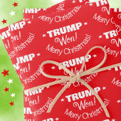 Trump heeft gewonnen! Vrolijk kerstpakket van inpa Inpakpapier Vel