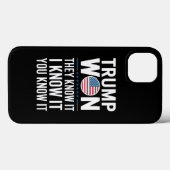 Trump Heeft Gewonnen Ze Weten Het 2024 47e Preside Case-Mate iPhone Case (Achterkant (horizontaal))