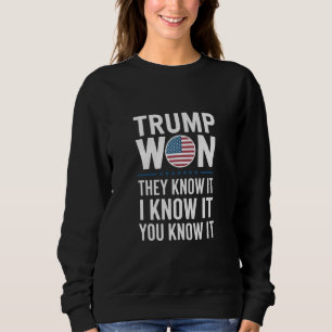 Trump Heeft Gewonnen Ze Weten Het 2024 47e Preside Trui