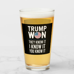 Trump Heeft Gewonnen Zij Weten Het 2024 47e Presid Glas