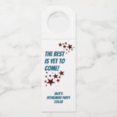 Trump heeft groot feest met flessenhangers flessenhanger (Achterkant)