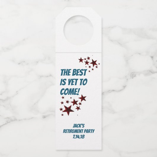 Trump heeft groot feest met flessenhangers flessenhanger (Achterkant)