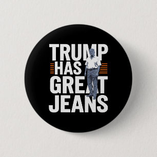 Trump Heeft Grote Broeken 1 Ronde Button 5,7 Cm