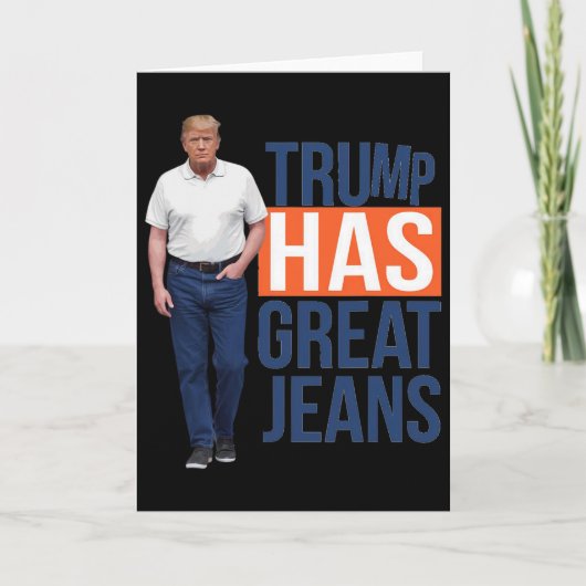 Trump Heeft Grote Broeken 2 Kaart (Voorkant)