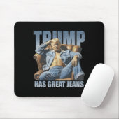 Trump Heeft Grote Broeken Grappig Retro Muismat (Met muis)
