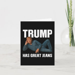 Trump Heeft Grote Broeken Grappige Meme Zin _1 Kaart